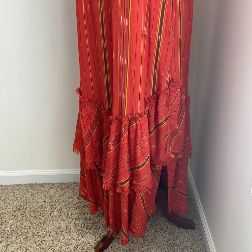 Free People Better Days Red Combo Maxi Dress Small - Picture 6 of 14